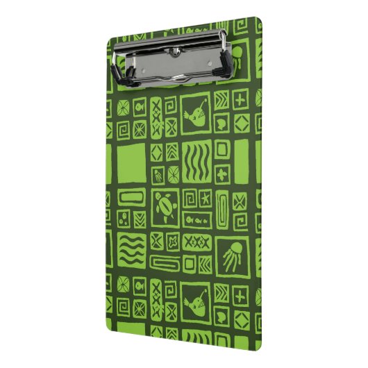 Tiki Pattern Mini Klembord (Angled2)