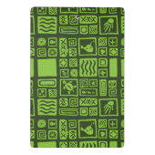 Tiki Pattern Mini Klembord (Achterkant)