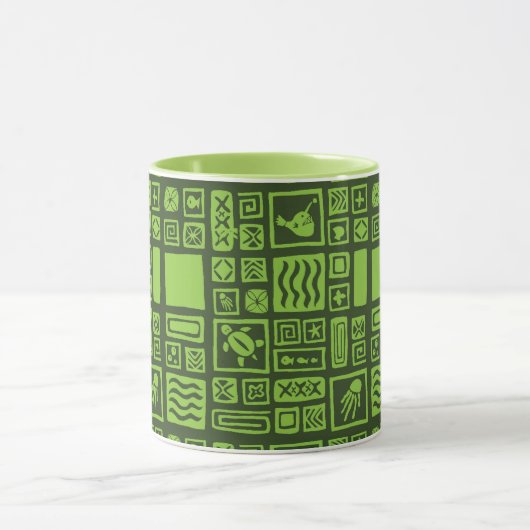 Tiki Pattern Mok (Midden)