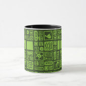 Tiki Pattern Mok (Midden)