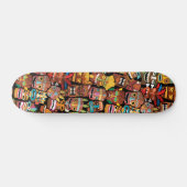 Tiki Pattern Skateboard (Horizontaal)