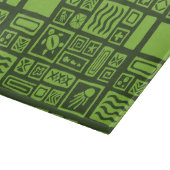 Tiki Pattern Snijplank (Hoek)