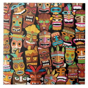 Tiki Pattern Tegeltje