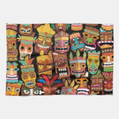 Tiki Pattern Theedoek (Horizontaal)