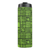 Tiki Pattern Thermosbeker (Voorkant)