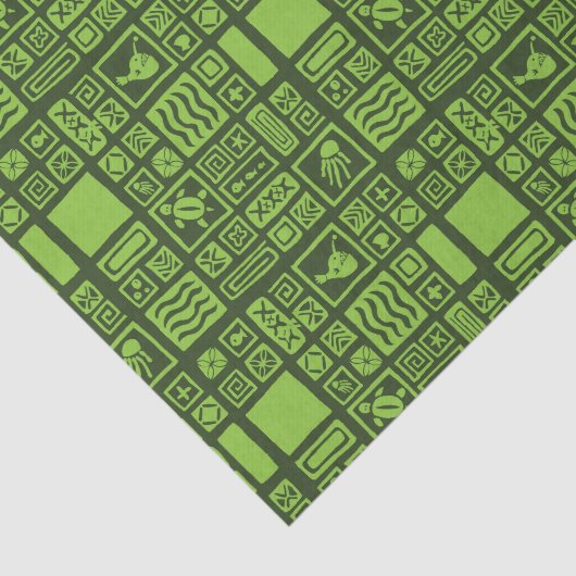 Tiki Pattern Tissuepapier (Detail)