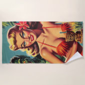 Tiki Pin Up Strandlaken (Voorkant)