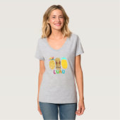 Tiki Pineapple Luau T-Shirt (Devant entier)