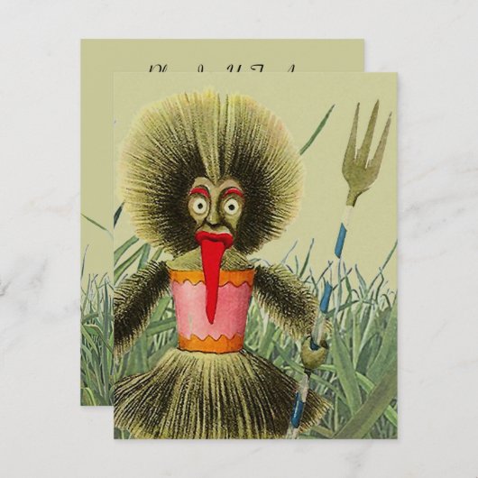 TIKI POOL PARTY SURVIVOR THEME INVITE KAART (Voorkant / Achterkant)