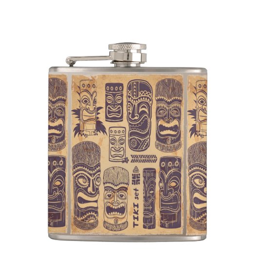 Tiki set Heupfles (Voorkant)