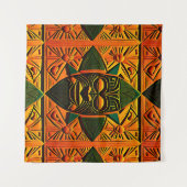 Tiki Shield Wandkleed (Voorkant (horizontaal))