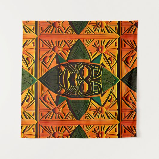 Tiki Shield Wandkleed (Voorkant (horizontaal))