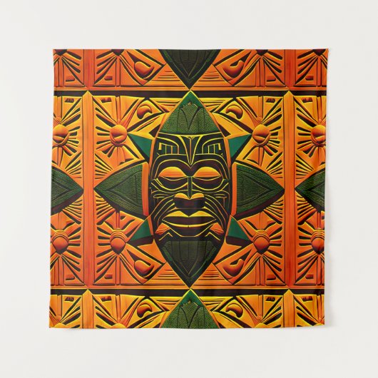 Tiki Shield Wandkleed (Voorkant)