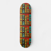 Tiki skateboard (Voorkant)
