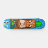 Tiki Statue Hawaii Skateboard (Horizontaal)