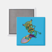 Tiki Surfer Magneet (Voorkant / Achterkant)