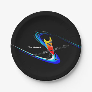 Tiki Surfer Papieren Bordje