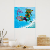 Tiki Surfer Poster (Keuken)