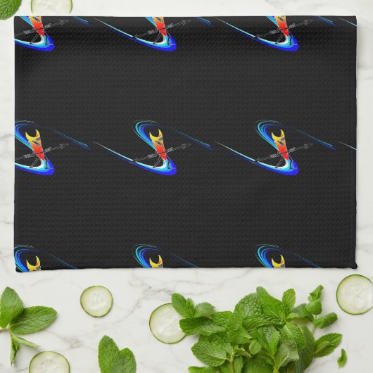 Tiki Surfer Theedoek (Gevouwen)