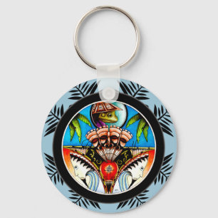 Tiki Tattoo Frog Sleutelhanger