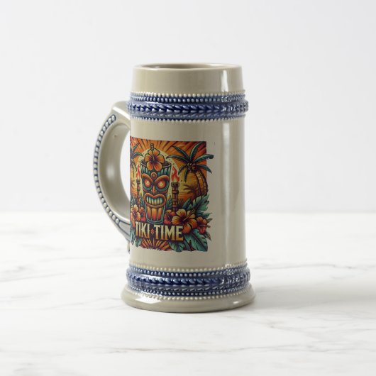 Tiki Time Beer Stein Bierpul (Voorkant links)