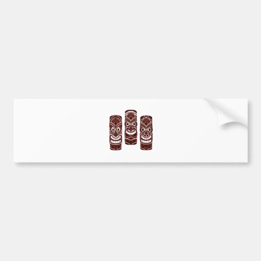 Tiki Time Bumpersticker (Voorkant)