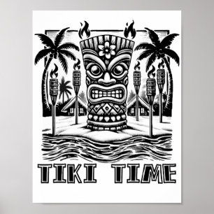 Tiki Time - Hawaiiaanse eiland vibes Poster