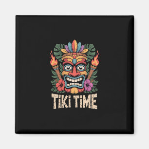 Tiki Time Luau Feest Tropicale Zomer Sfeer Magneet