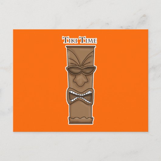 Tiki Time Post-kaart Briefkaart (Voorkant)