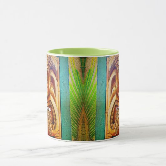 Tiki Time Tropisch  Retro Cool Fun Fierce Mok (Midden)