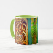 Tiki Time Tropisch  Retro Cool Fun Fierce Mok (Voorkant links)