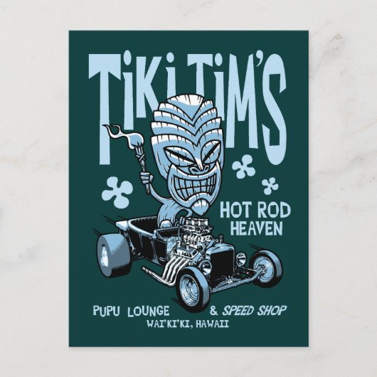 Tiki Tim's Briefkaart (Voorkant)
