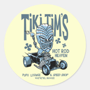 Tiki Tim's Ronde Sticker