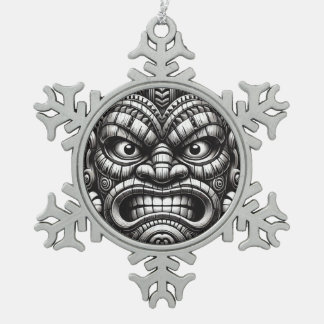 Tiki Tin Sneeuwvlok Ornament