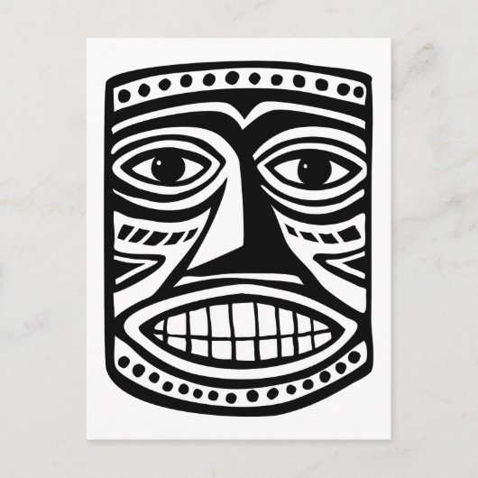 Tiki Toby Briefkaart (Voorkant)