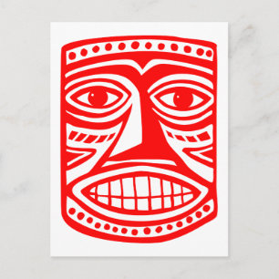 Tiki Toby - Red Briefkaart