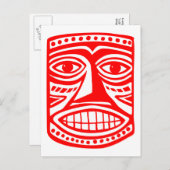 Tiki Toby - Red Briefkaart (Voorkant / Achterkant)