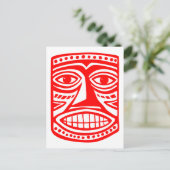 Tiki Toby - Red Briefkaart (Staand voorkant)