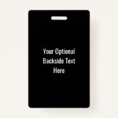 Tiki Totems texte personnalisé badges (Dos)