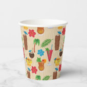 Tiki Tropical Cocktails Papieren Bekers (Voorkant)