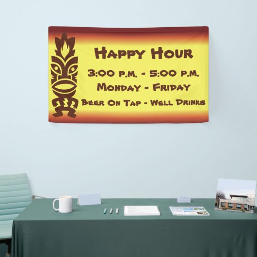 Tiki Tropical Hawaiian Theme Spandoek (Beurs)