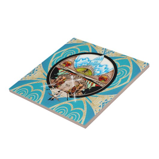 Tiki Village Tegeltje (Zijkant)