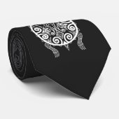 Tiki Warrior Turtle Tattoo Stropdas (Opgerold)