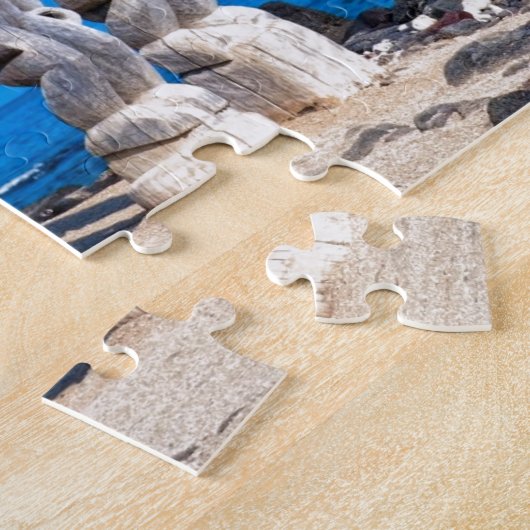 Tikis in het Paradijs Legpuzzel (Zijkant)