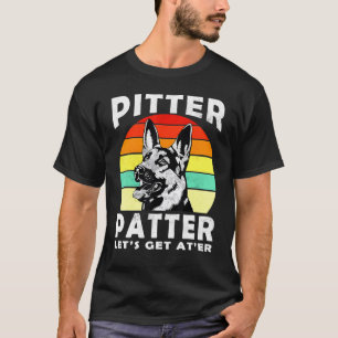 Tikkende Duitse Herdershond Retro Vintage T-shirt