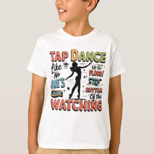 Tikkerende dans retro ontwerp cadeau voor tapdanse t-shirt