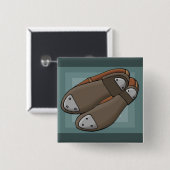 Tiksschoenen Vierkante Button 5,1 Cm (Voorkant /achterkant)