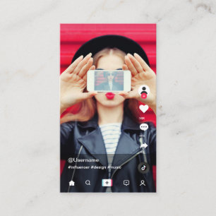 TikTok Influencer Namecard Visitekaartje