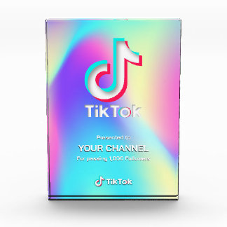 TikTok-prijs aangepast kanaal Fotoblokken