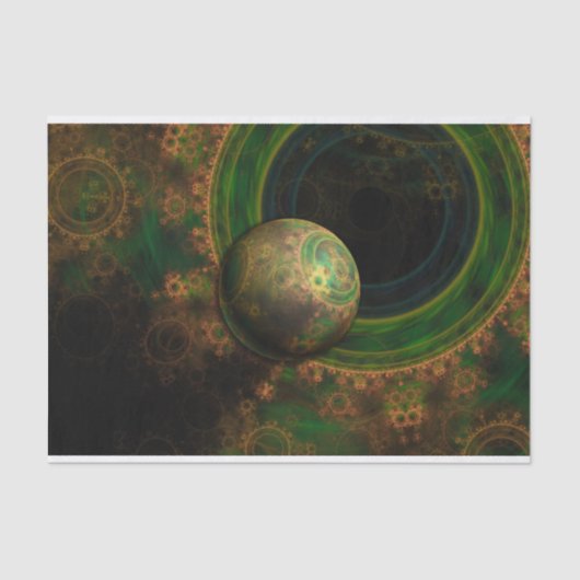 TikTok's 4-dimensionale Steampunk Time Contraption Tissuepapier (Voorkant)